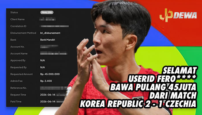 SELAMAT USERID FERO**** BAWA PULANG 45JUTA DARI MATCH